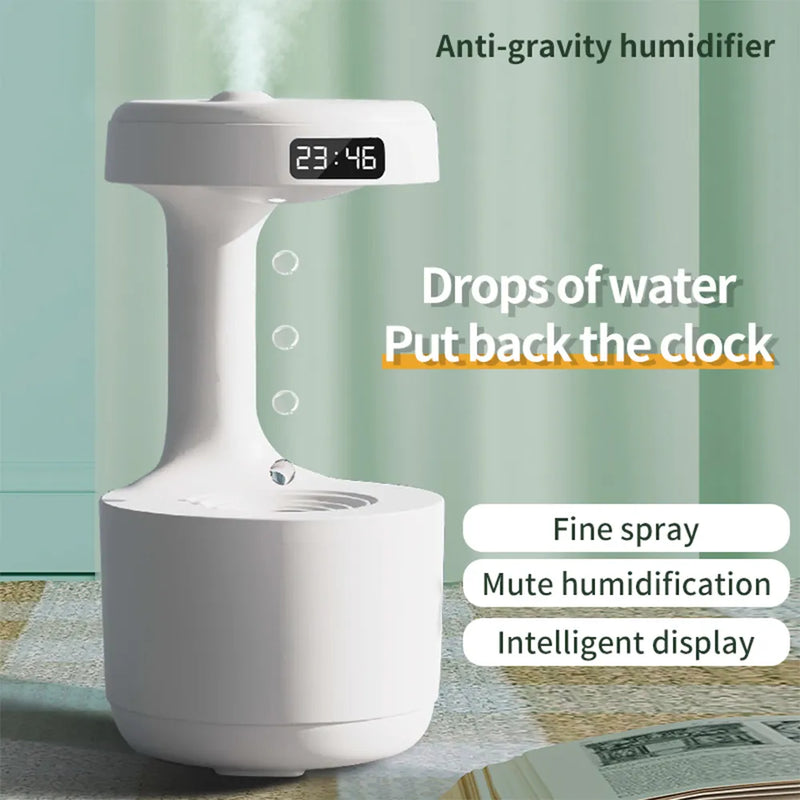 Umidificador 800ml anti gravidade de gota de agua, usb e purificador ar ultra sônico nebulizador umidificadores de aroma difusor