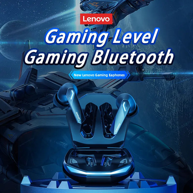 Original Lenovo GM2 Pro 5.3 Fone de ouvido Bluetooth sem fio. Fones de ouvido de baixa latência HD ,chamados de fones de ouvido para jogos de modo duplo com microfone