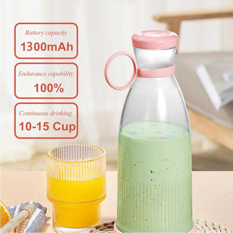 Mini liquidificador portátil elétrico recarregável para suco, milk-shake e muito mais, USB , Mini rápido e pratico, liquidificador elétrico